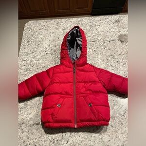 Zara Kids red Puffer Coat size 3/6 months